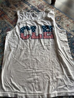 CLE Graphic White Men’s Tank Top